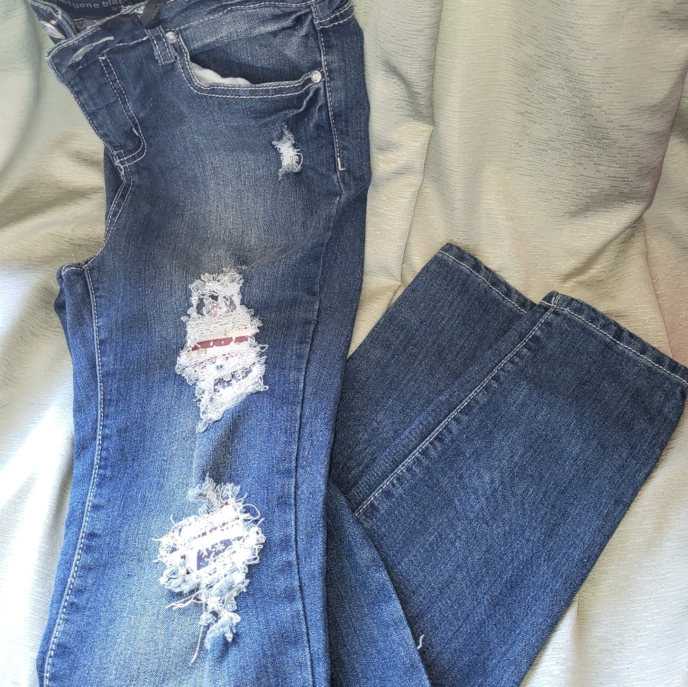 Twentyone Black Blue Denim Jeans by Rue21. New! - Picture 3 of 6
